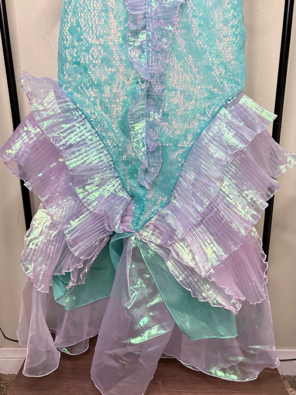 Disney Mermaid Costume Dress Aqua Purple Lavender Girls Size 10 NWT - Picture 9 of 10